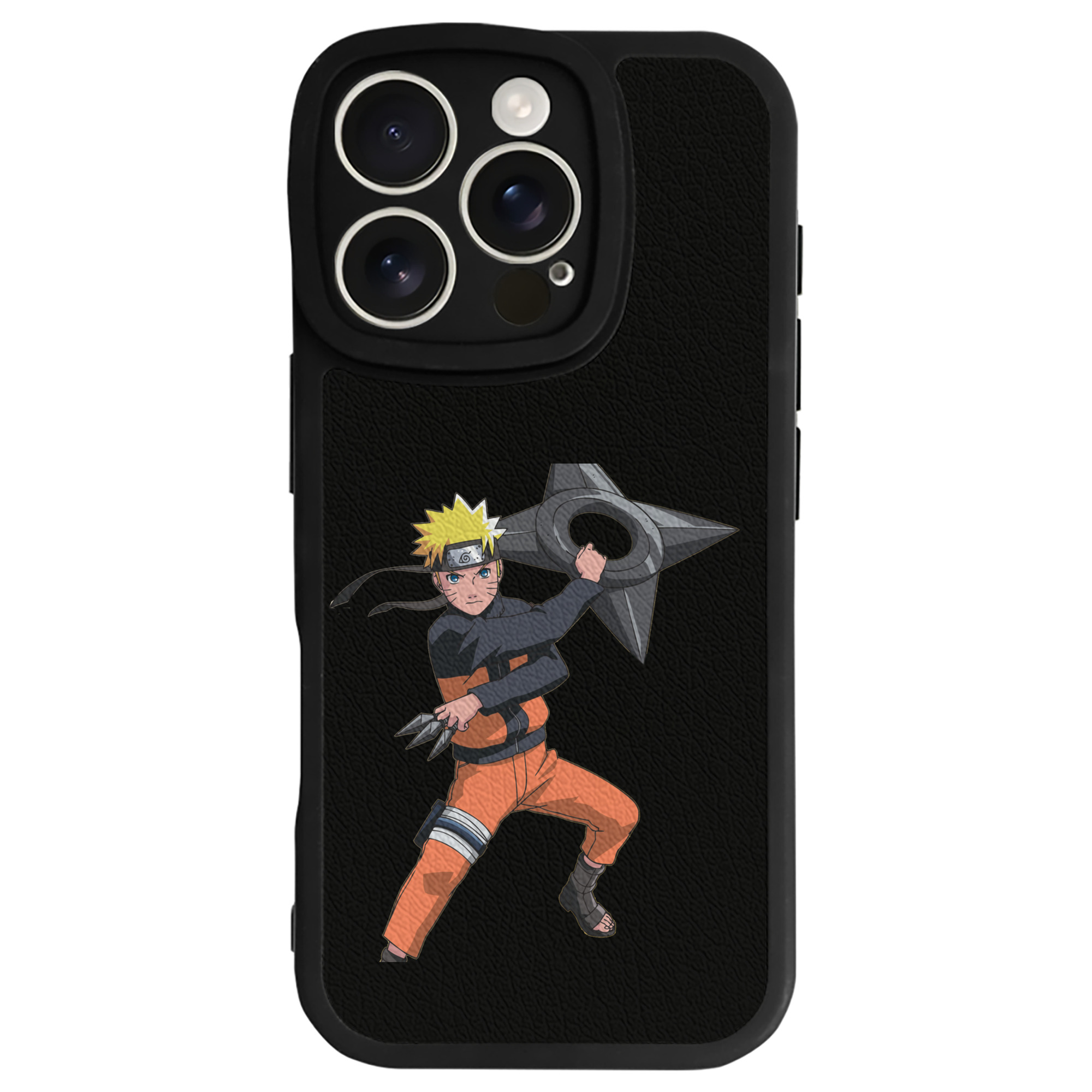（画像用） NARUTO -ナルト- うずまき ナルト Uzumaki Naruto 【iPhone 16シリーズ対応】シリコンスマホケース（レザー調） 材質：シリコン